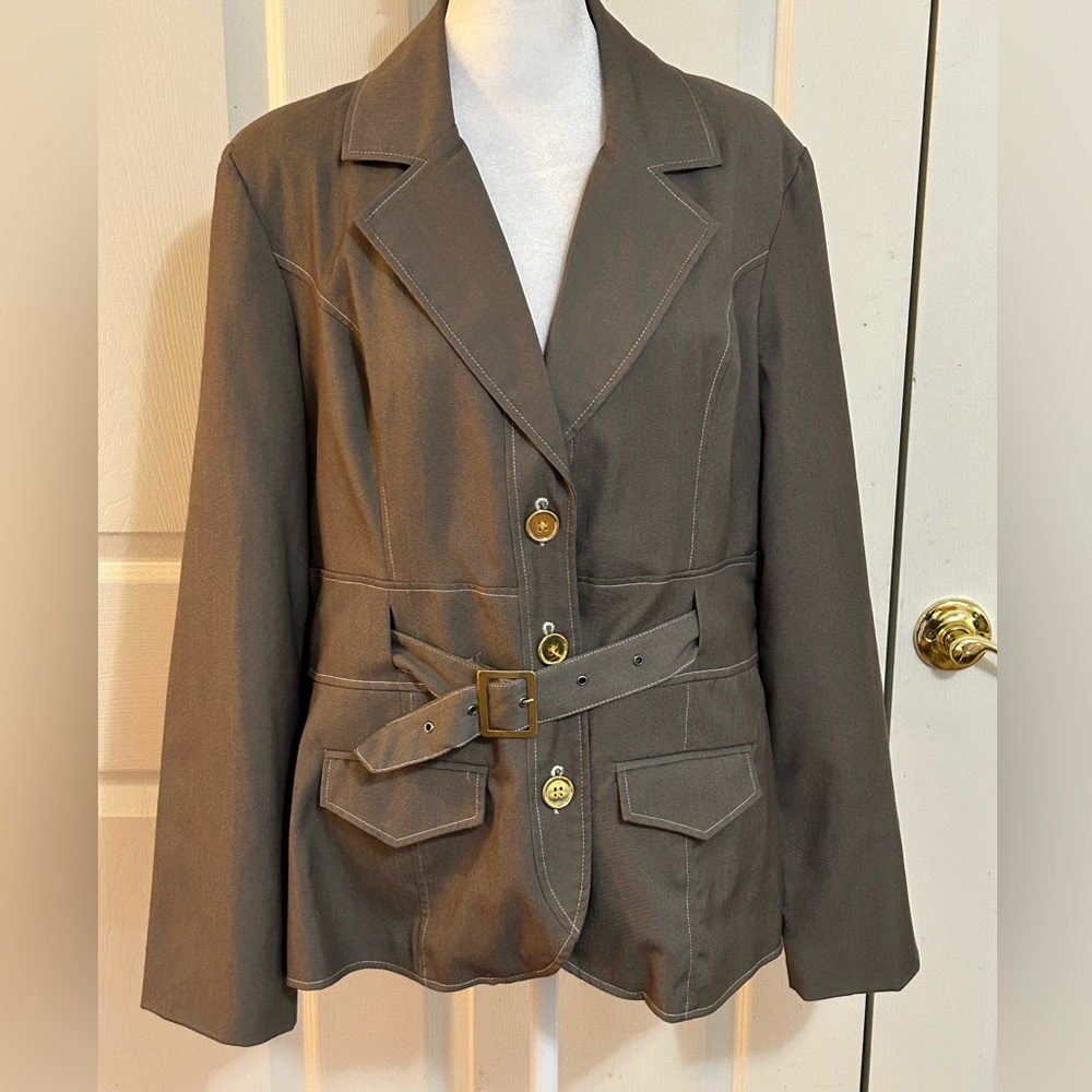 Robert Louis gray safari jacket, Large